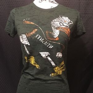 WOMENS' UM MIAMI HURRICANES S/S SHIRT, SIZE LG